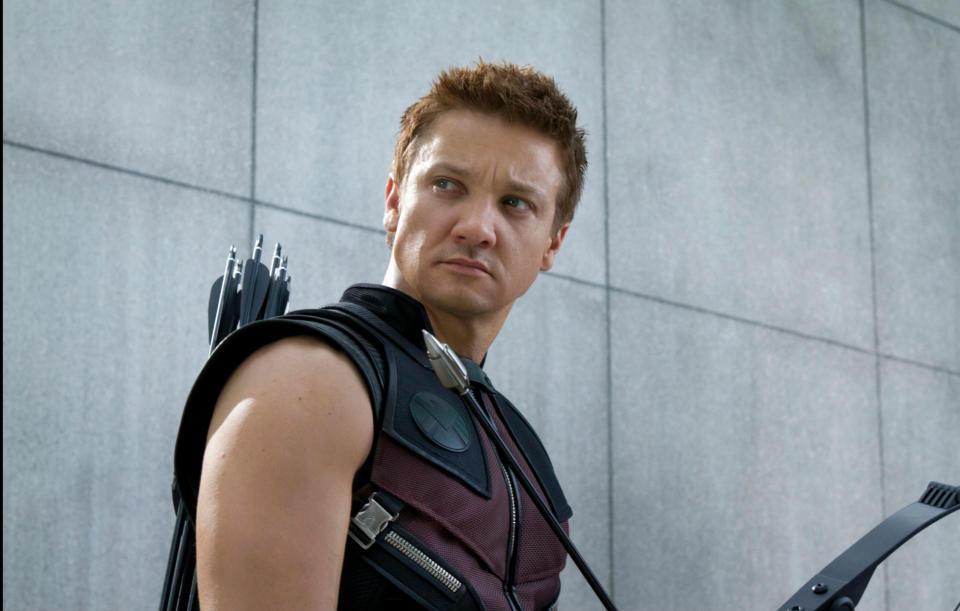 Jeremy Renner poses as Hawkeye in still from upcoming Disney+ series