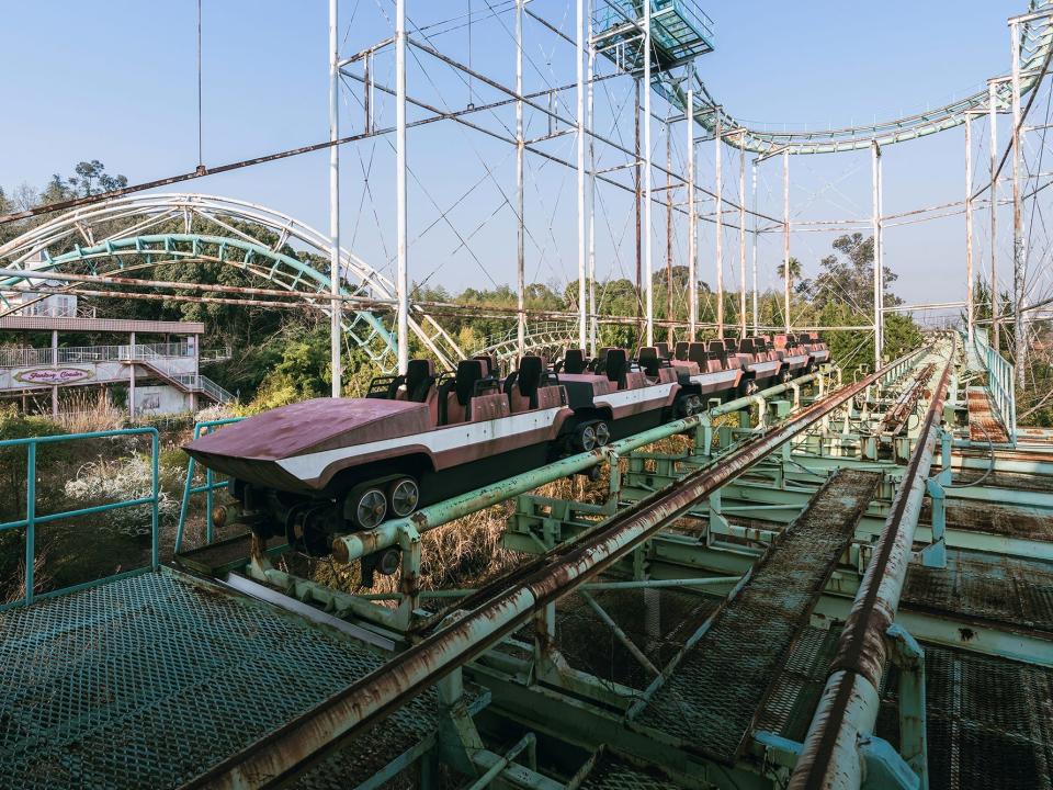 Nara Dreamland, an abandoned theme park in Nara, Japan. It was heavily inspired by Disneyland in California.