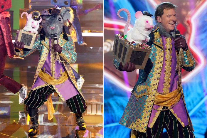 THE MASKED SINGER: L-R: Nick Cannon and Jeff Dunham in the “Vegas Night” episode of THE MASKED SINGER airing Wednesday, Sep. 28 (8:00-9:00 PM ET/PT) on FOX. © 2022 FOX Media LLC. CR: Michael Becker / FOX.