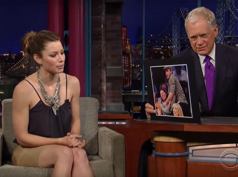 Jessica Biel, Late Show With David Letterman, Timberlake Love Story