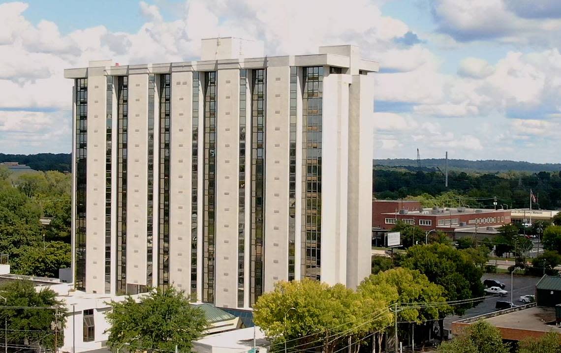 The former Ramada Plaza hotel in downtown Macon, which has seen six different names since it opened in 1970, could be up for auction in April.