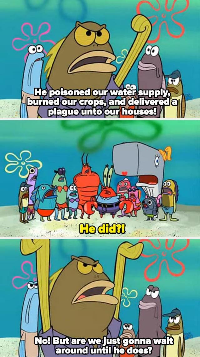 spongebob bad word quotes