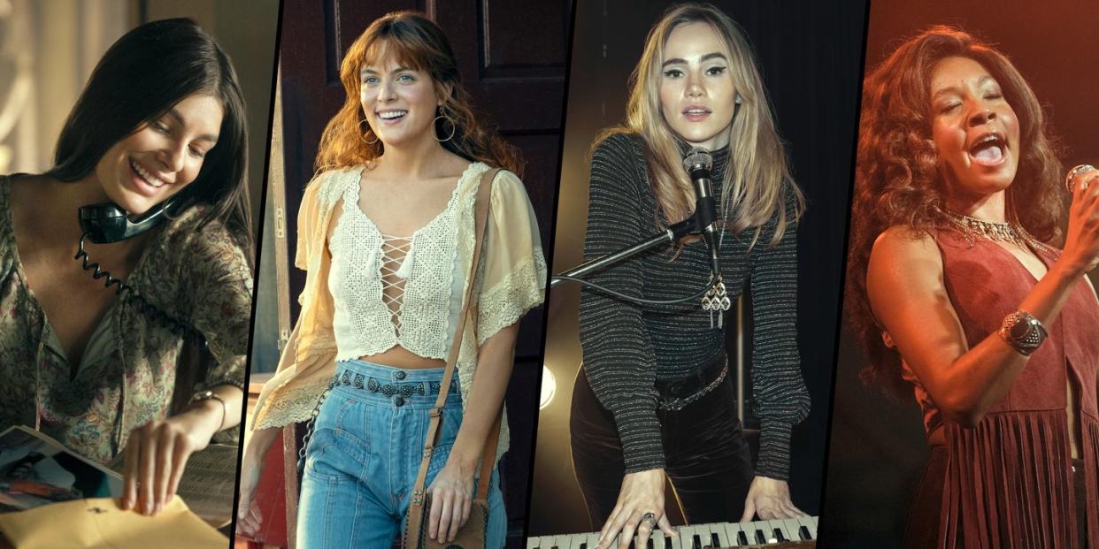 camila morrone, riley keough, suki waterhouse and nabiyah be in daisy jones and the six