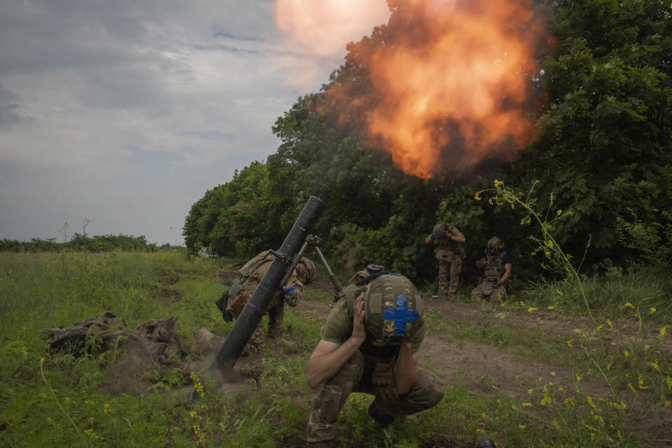 Ukrainian soldiers.