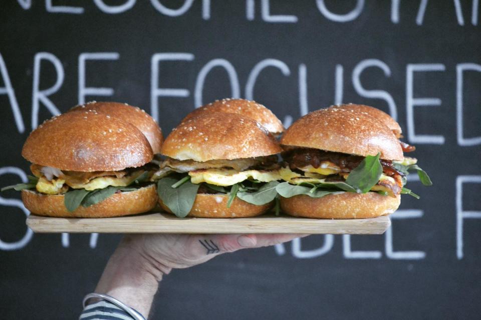 Tofu burgers at GROW Anglesea. (Photo: GROW)