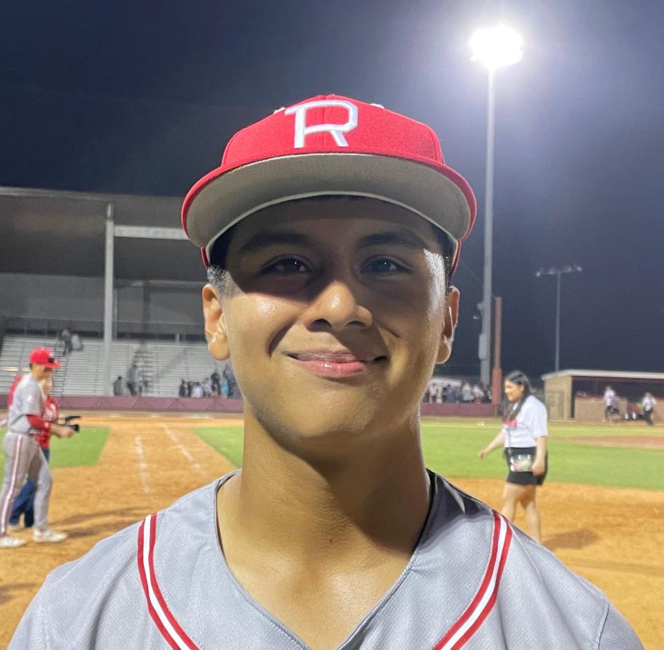 Robstown baseball player Roque Serrano