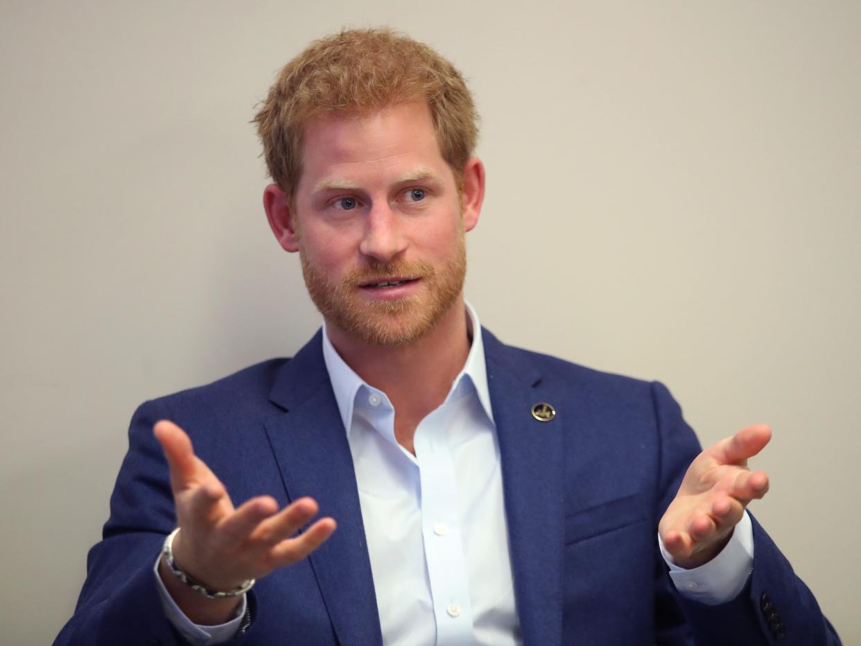 Prince Harry speaking at The Centre for Addiction and Mental Health ahead of the Invictus Games 2017 in Toronto, Canada.