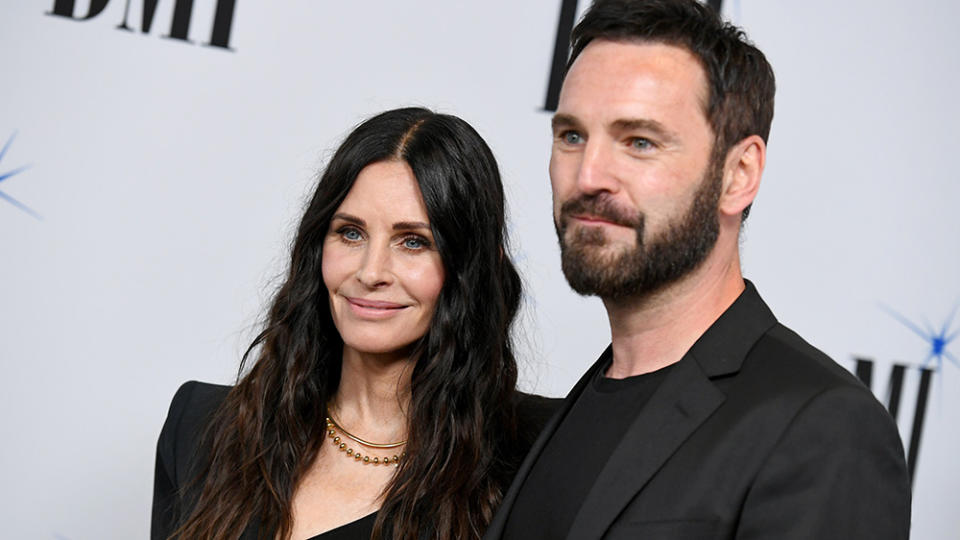 Courteney Cox and Johnny McDaid (Photo by JC Olivera/Getty Images for BMI) - Credit: Courtesy of BMI