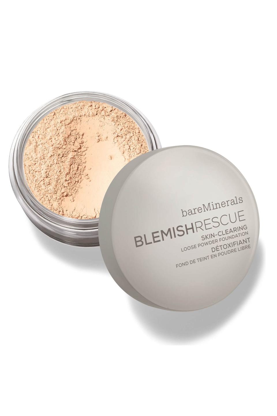1) BareMinerals Blemish Rescue Skin-Clearing Powder Foundation