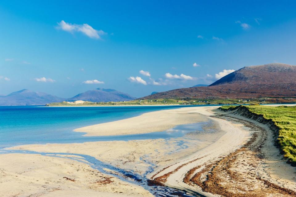 luskentyre beach on the west coast of the isle of lewis and harris in the outer hebrides of scotland adobergb colorspace