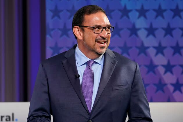 Democrat Adrian Fontes, pictured, defeated 2020 election denier Mark Finchem in the race for Arizona's top election post. (Photo: AP Photo/Matt York)