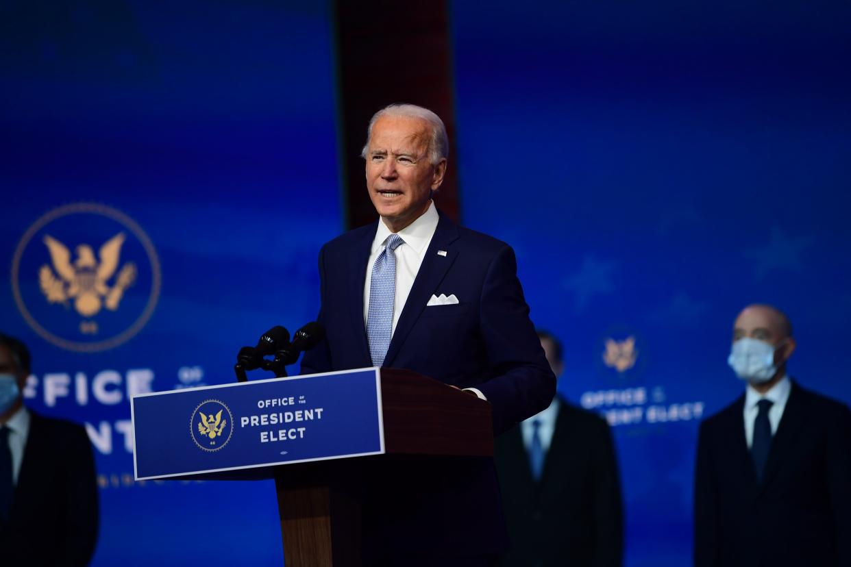 <p>Mr Biden’s public address will be live-streamed from Wilmington</p> (Getty Images)