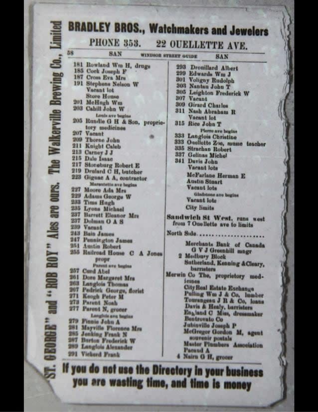 The old, digitized directories can be used like a written-out Google Street view according to librarian Katharine Ball.