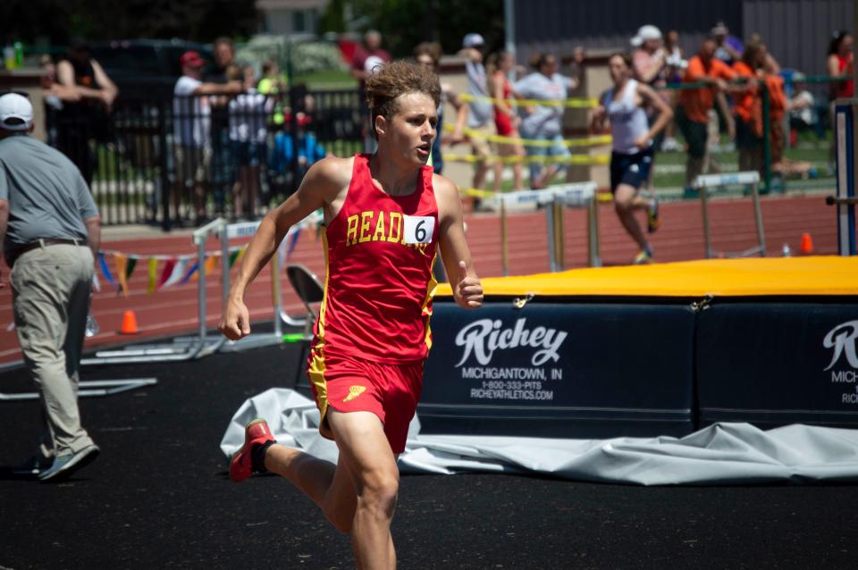 Reading Ranger Jesse Cabrera competes in the 800-meter sprint