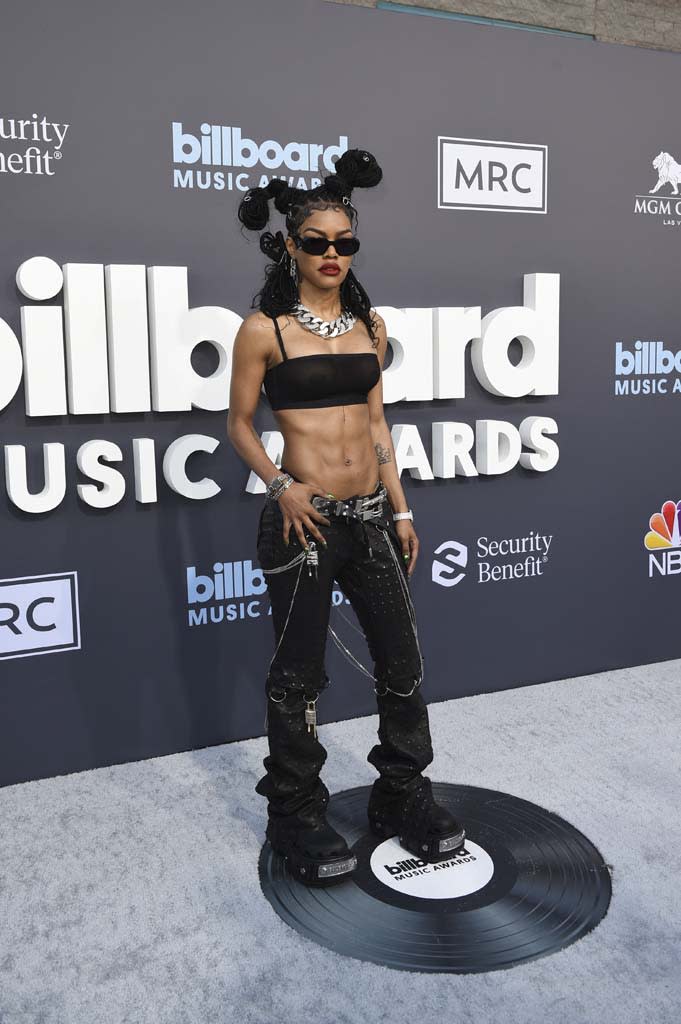 Teyana Taylor at the 2022 Billboard Music Awards. - Credit: Brenton Ho for Billboard