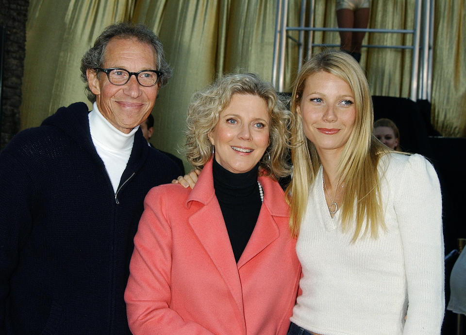 Bruce Paltrow, Blythe Danner & Gwyneth Paltrow at the 