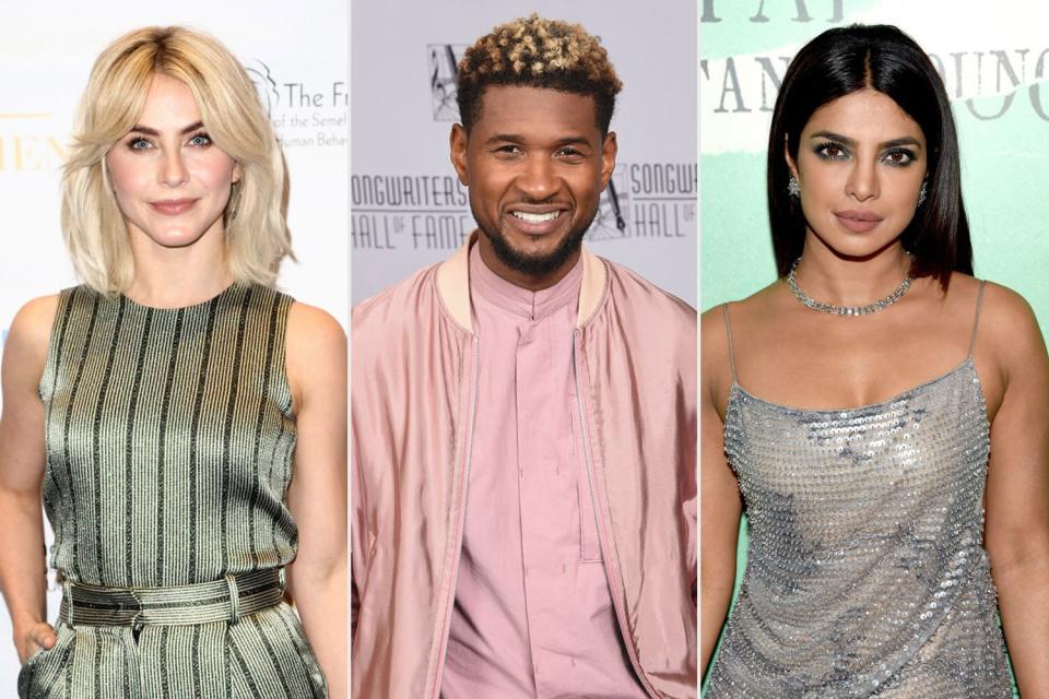 Julianne Hough, Usher, and Priyanka Chopra