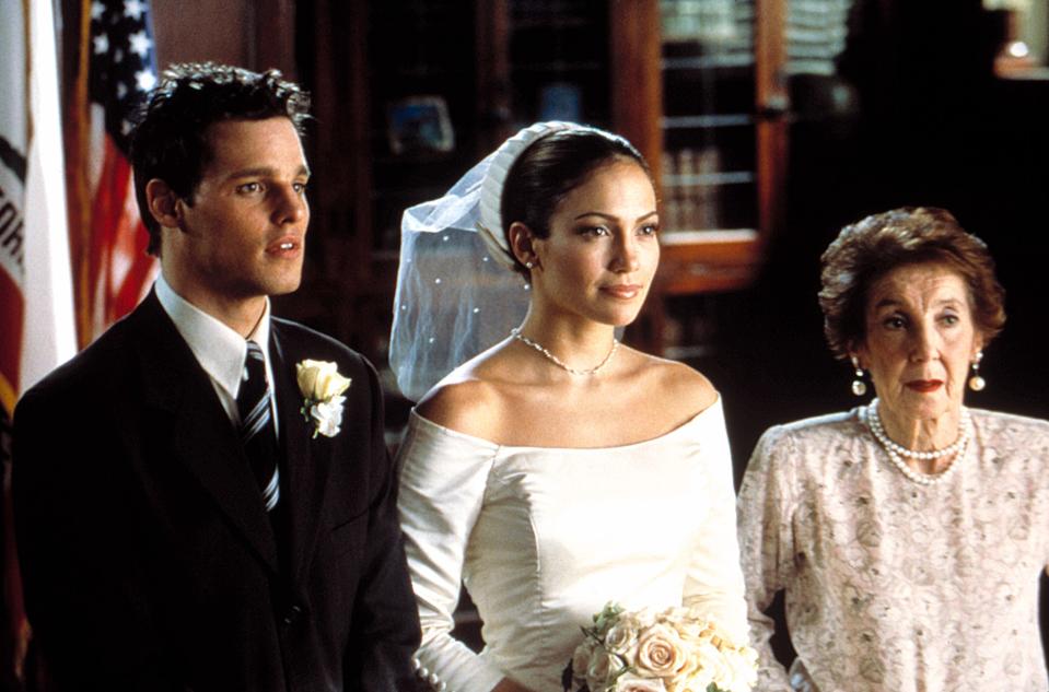 <h1 class="title">THE WEDDING PLANNER, Justin Chambers, Jennifer Lopez, Frances Bay, 2001</h1><cite class="credit">Columbia Pictures/Courtesy Everett Collection</cite>