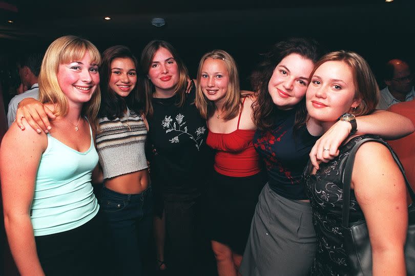 Revellers on a night out at Waterfront, in Hull city centre, in 1998