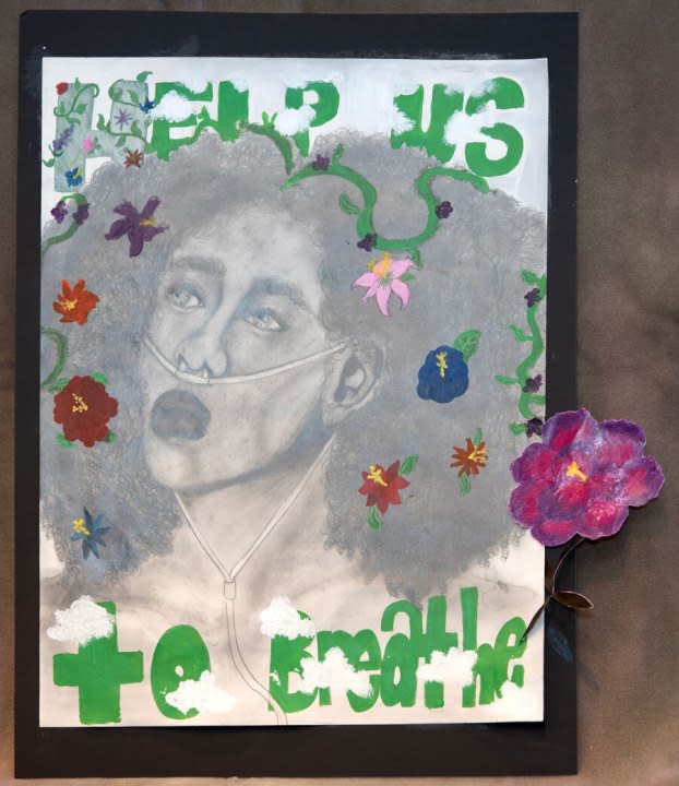 "Mother Nature" by Samya Alford is a finalist for the 2024 SmartArt award. (Courtesy Grand Rapids Public Schools)