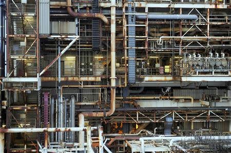 A section of the BP Eastern Trough Area Project (ETAP) oil platform is seen in the North Sea, around 100 miles east of Aberdeen in Scotland February 24, 2014. REUTERS/Andy Buchanan/pool