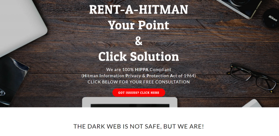 Portal digital de parodia de Rent-A-Hitman