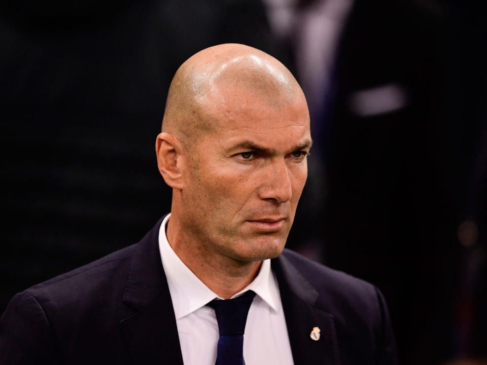 Zinedine Zidane said his side were short of a striker: Getty