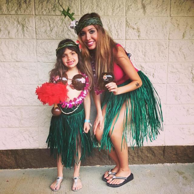 Baby Girl or Toddler Hawaiian HULA Grass Skirt Coconut Bra and