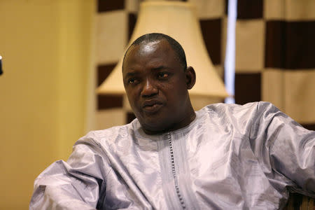 Gambian president-elect Adama Barrow is seen during an exclusive interview with Reuters in Banjul, Gambia, December 12, 2016. REUTERS/Afolabi Sotunde