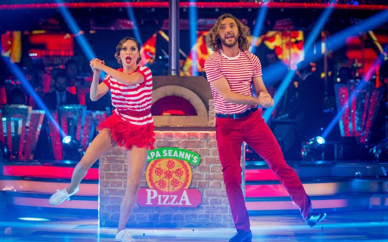 Seann Walsh and Katya Jones perform on Saturday night's Strictly Come Dancing - PA