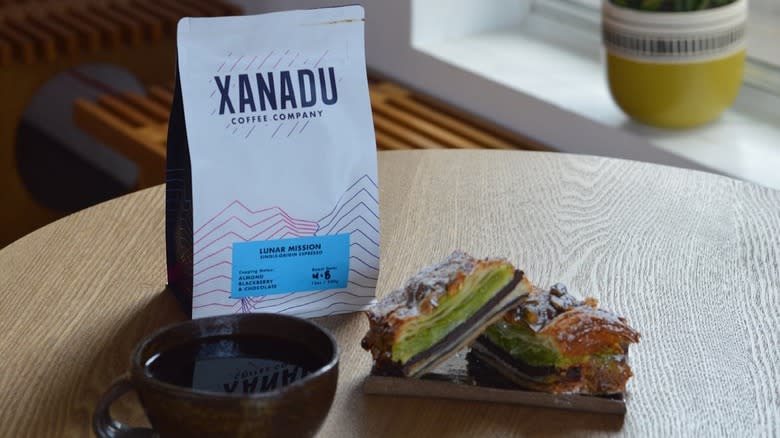 Xanadu Coffee Company roast and coffee cup