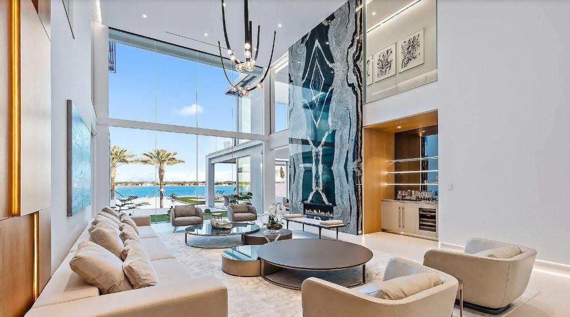 A newly-built home at 3030 Washington Road in West Palm Beach is on the market in December 2023 for $39.5 million.