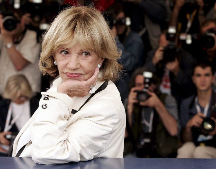 Jeanne Moreau am 16.05.2005 beim Filmfestival in Cannes (Foto: epa Niviere/SIPA/dpa)