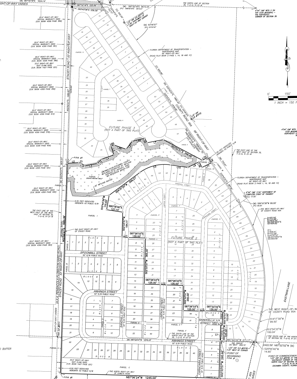 Phase one of the Sanctuary residential development project was approved to create 100 single-family lots using about 33 acres of land.