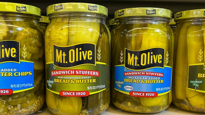 Mt. Olive pickle jars