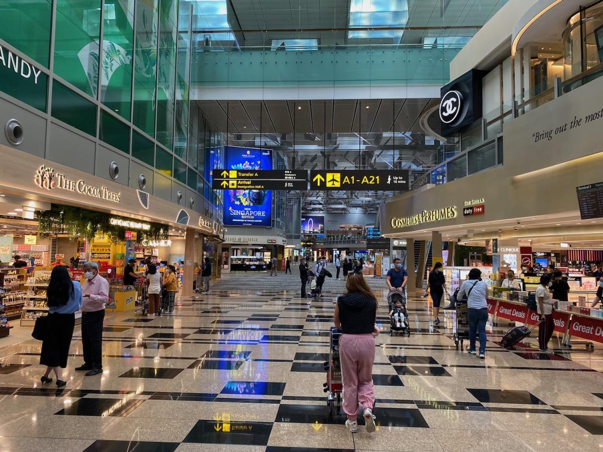 Singapore Changi Airport Departure and Transit Area Terminal 1 