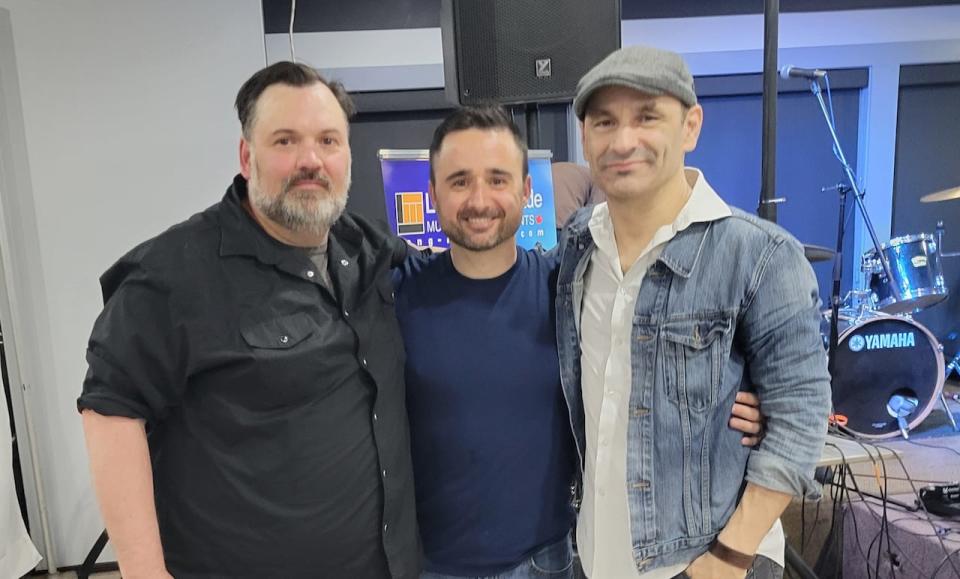 Troy MacArthur, left, Nick Hann and Roland Beaulieu worked together to organize Keeping Music Alive.