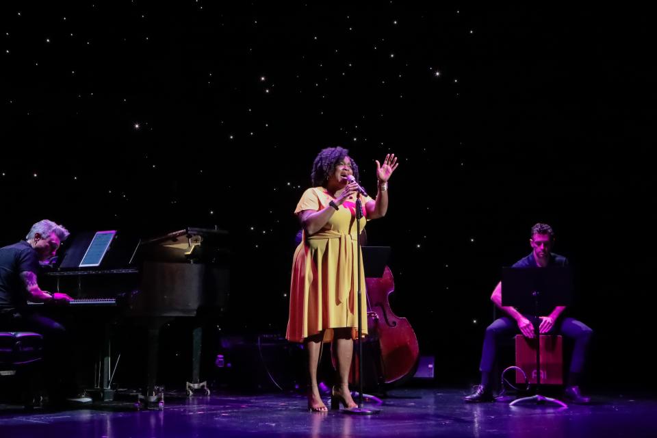 During the Asolo Repertory Theatre season announcement program, Sarasota actor and singer Syreeta Banks performed songs from “Beautiful: The Carole King Musical,” which will open the 2024-25 season.