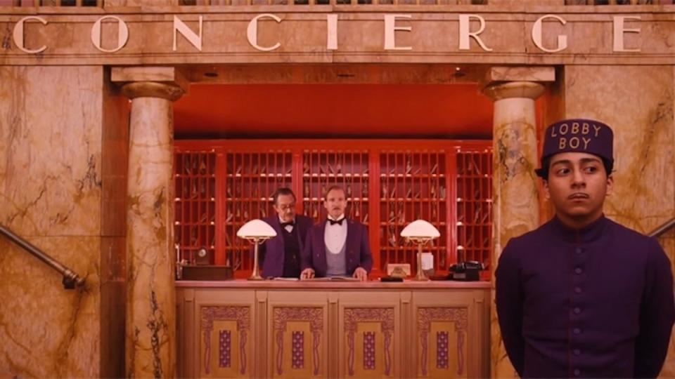 The hotel concierge in the movie "Grand Budapest Hotel."