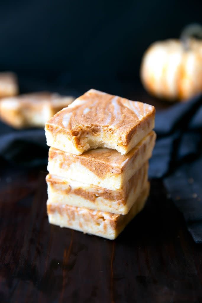 Pumpkin Pie White Chocolate Brownies