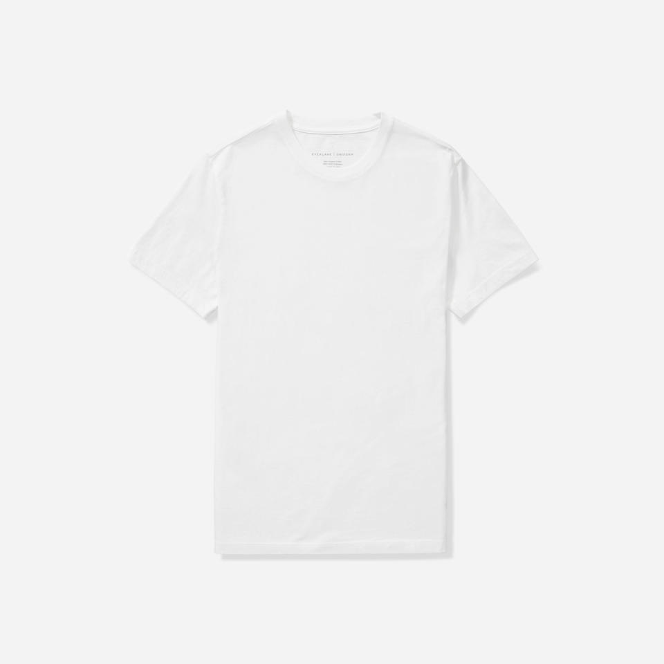 <p><a href="https://go.redirectingat.com?id=74968X1596630&url=https%3A%2F%2Fwww.everlane.com%2Fproducts%2Fmens-organic-cotton-crew-tee-white&sref=https%3A%2F%2Fwww.esquire.com%2Fstyle%2Fmens-fashion%2Fg3492%2Fbest-white-t-shirts-men%2F" rel="nofollow noopener" target="_blank" data-ylk="slk:Shop Now;elm:context_link;itc:0;sec:content-canvas" class="link ">Shop Now</a></p><p>Organic Cotton Crew</p><p>everlane.com</p><p>$9.00</p>