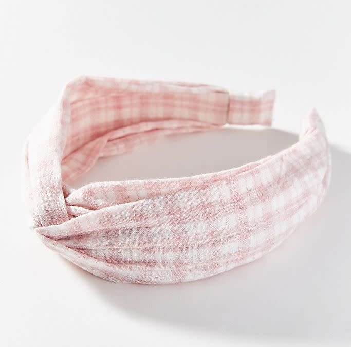 Gingham Twist Headband. Image via Anthropologie.