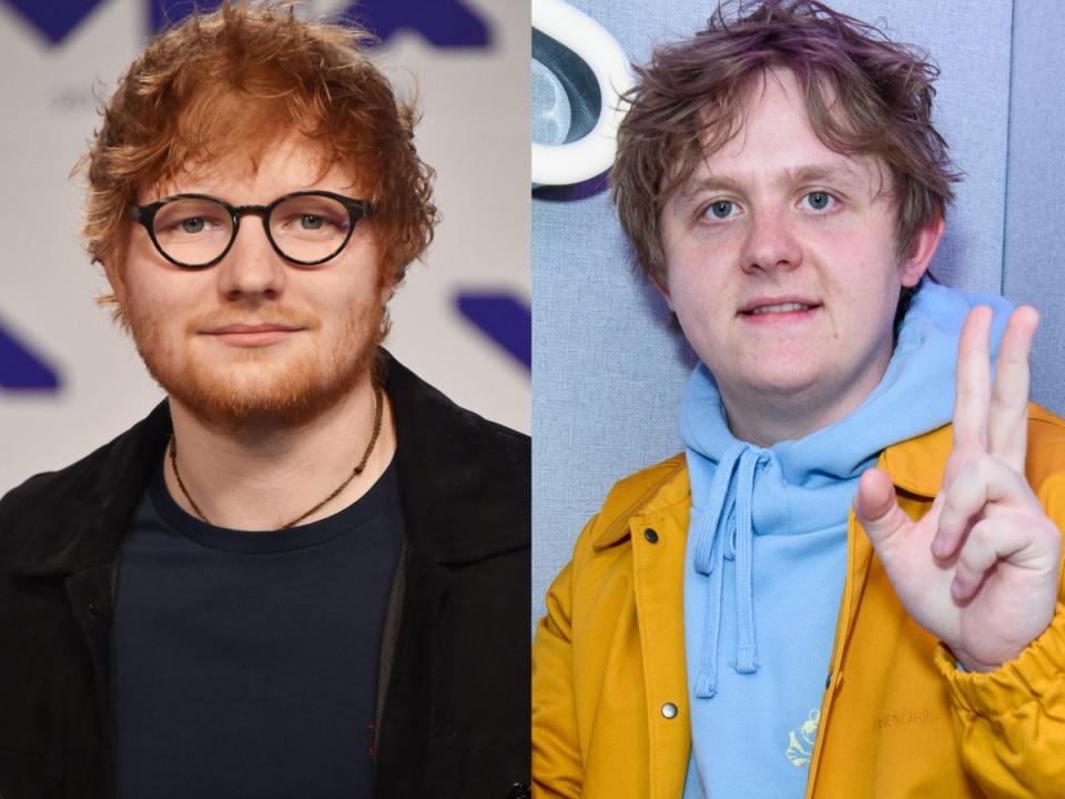 Ed Sheeran (left) and Lewis Capaldi (Getty)