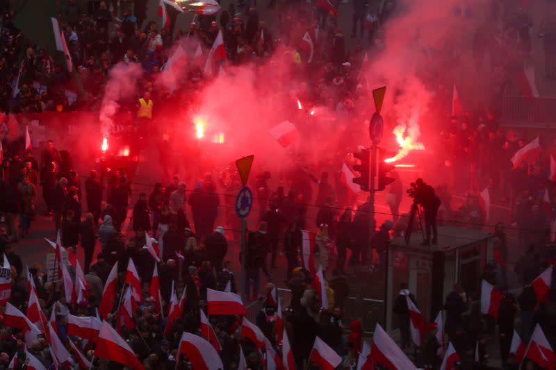 Independence Day march in Warsaw