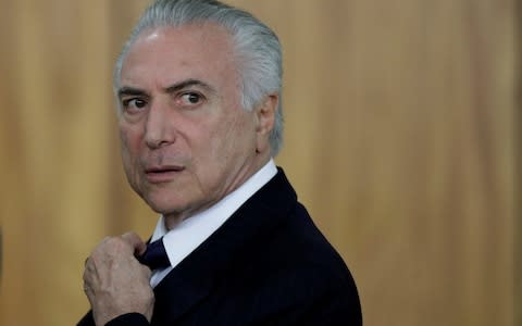Michel Temer has been battered by corruption allegations - Credit: Reuters