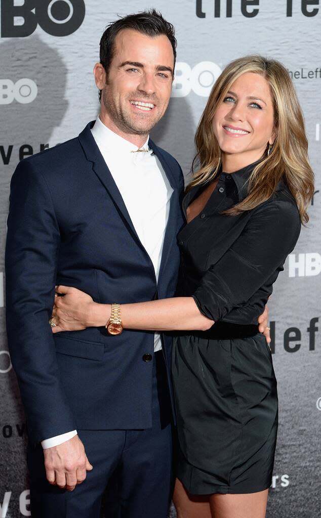 Justin Theroux, Jennifer Aniston, The Leftovers premiere 2014