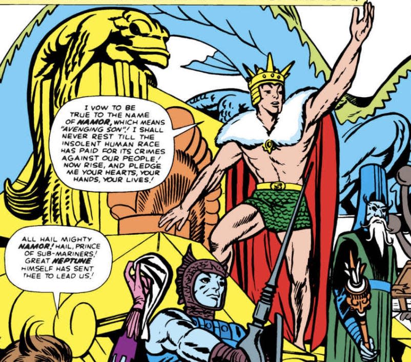 Namor's name origin in the comics