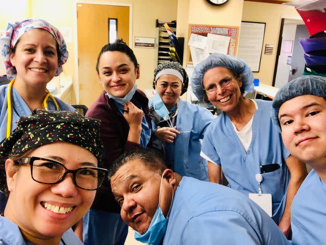 <p>courtesy Dr. Cho Espinoza</p> Last shift at California Hospital in Los Angeles before heading to fellowship in Surgical Critical Care