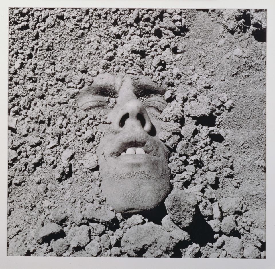 Untitled (Face in Dirt), 1990, by David Wojnarowicz, from the documentary "Wojnarowicz."