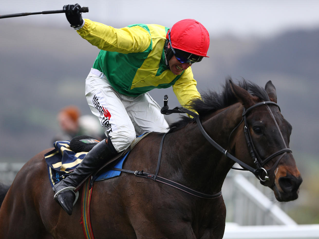 Sizing John surged home from the last fence to earn Jessica Harrington a first Gold Cup: Getty